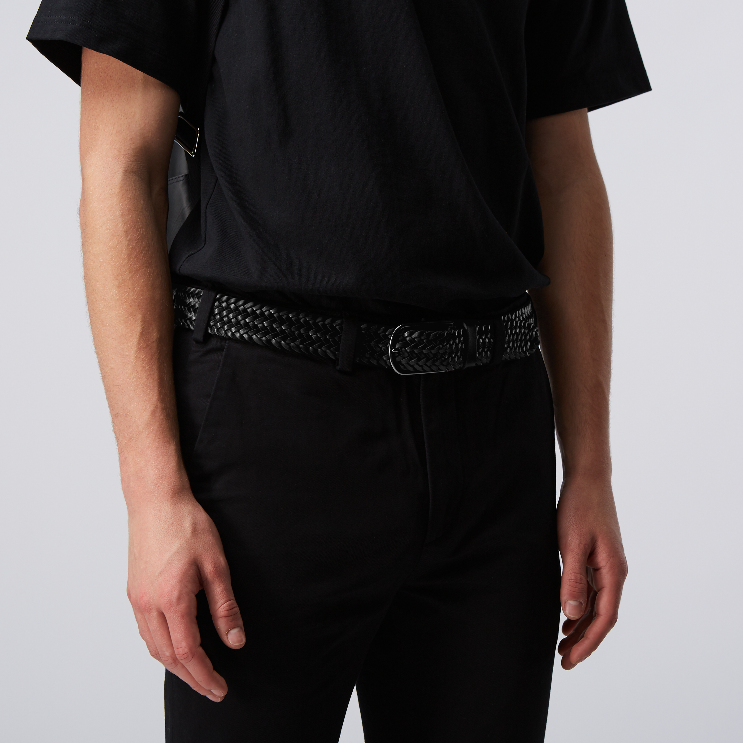 Men's ECCO® Braided Leather Belt