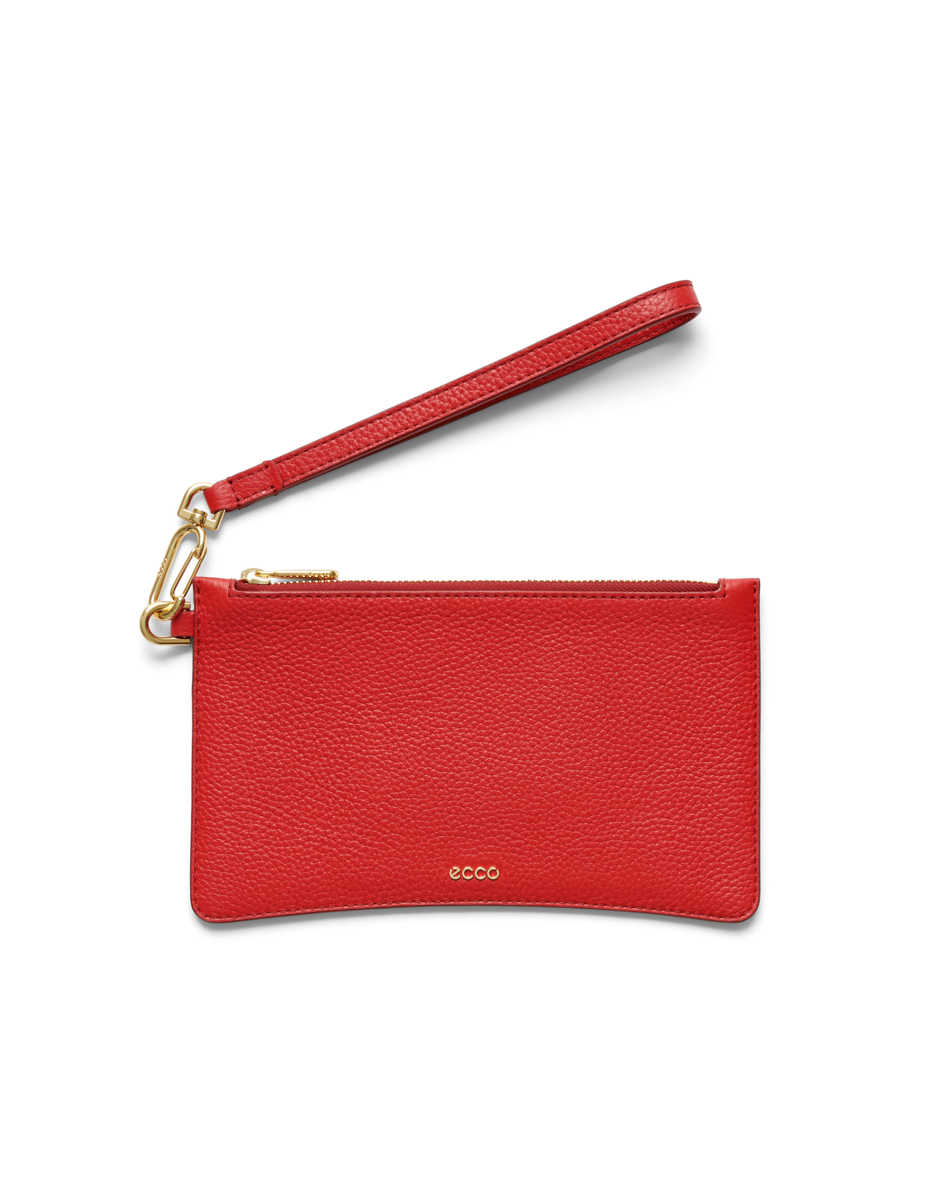 ECCO® Wristlet Pebbled Leather Pouch Bag
