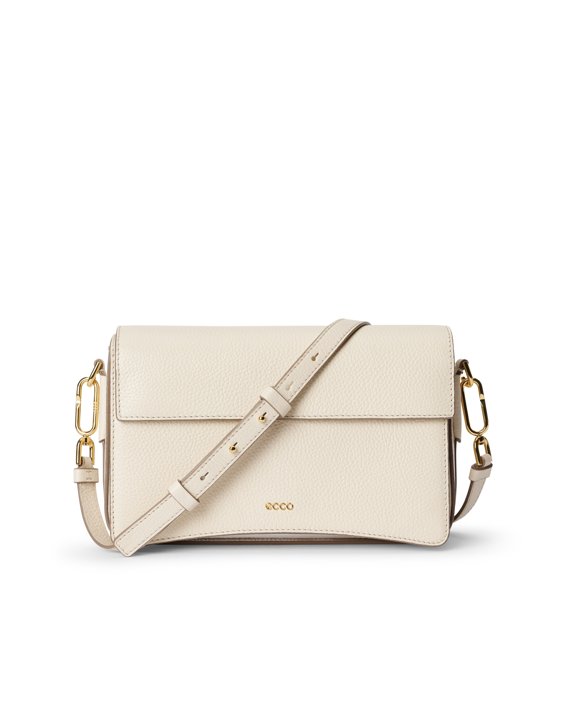 ECCO® Large Pebbled Pinch Leather Crossbody Bag