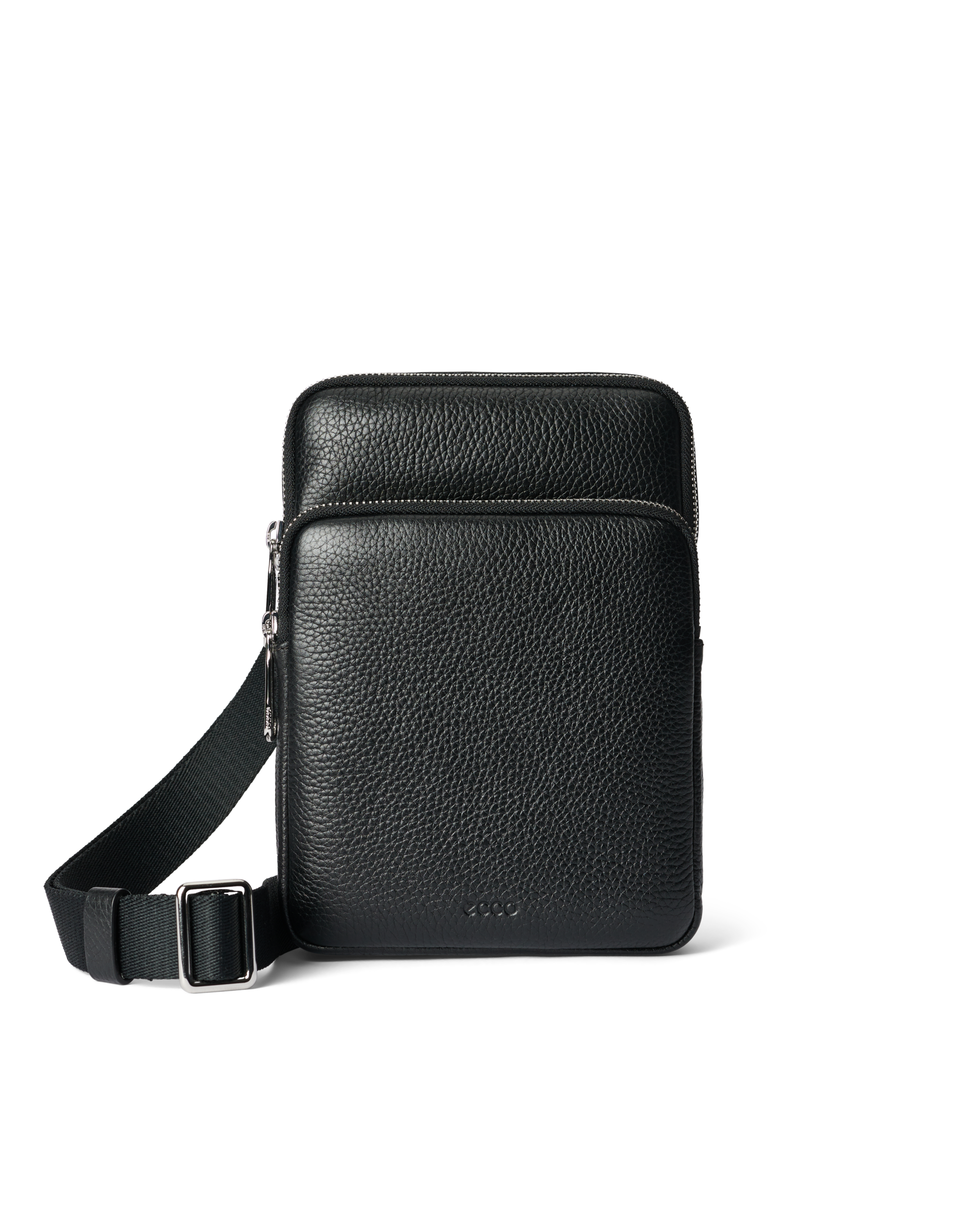 ECCO® Flat Pouch Pebbled Leather Crossbody Bag