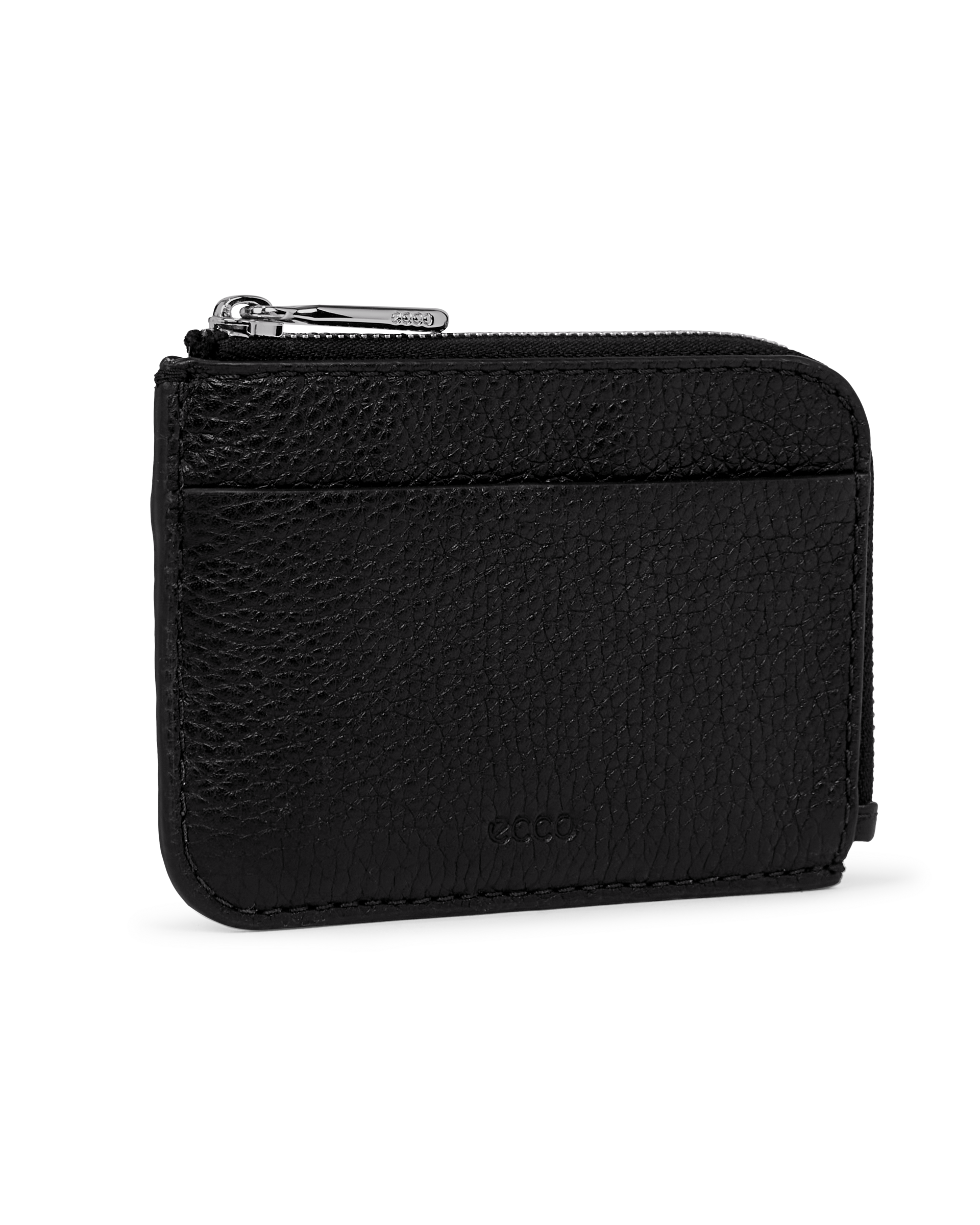 ECCO® Zipped Pebbled Leather Card Case