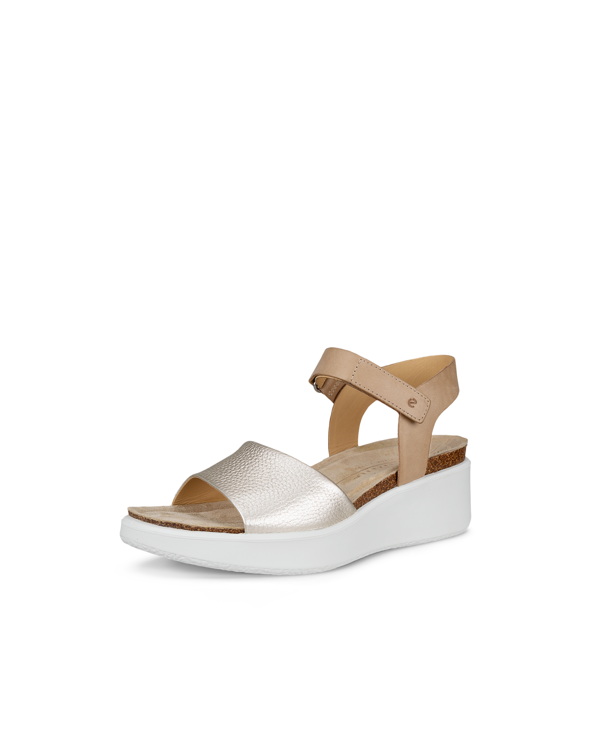 ECCO WOMEN'S FLOWT WEDGE CORK SANDAL