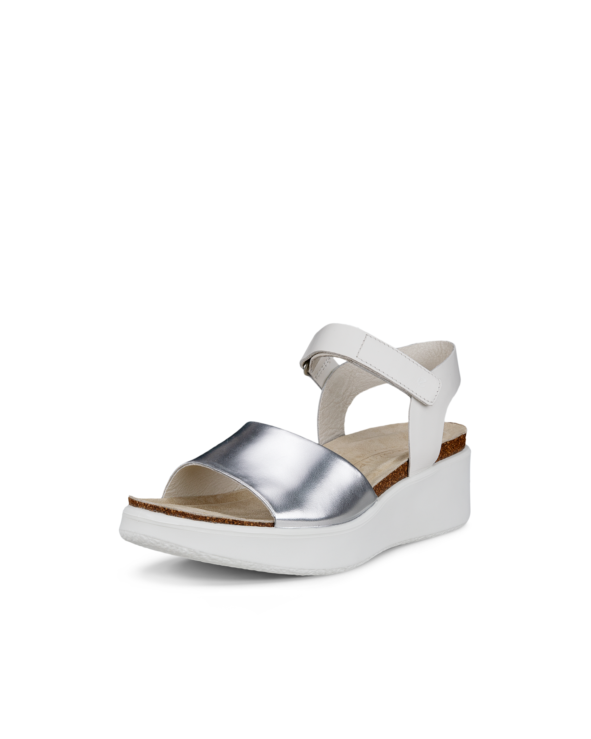 ECCO WOMEN'S FLOWT WEDGE CORK SANDAL