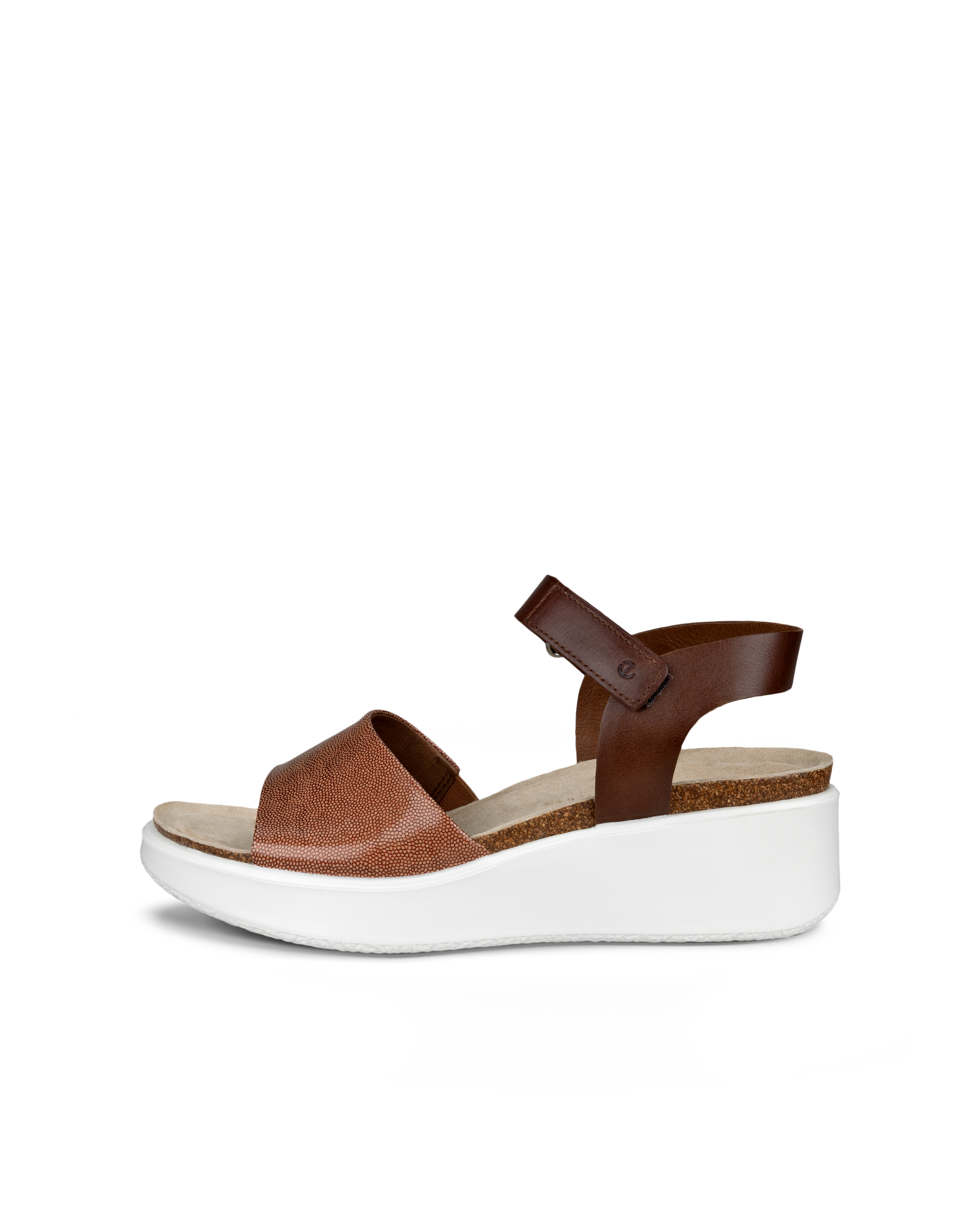 ECCO WOMEN'S FLOWT WEDGE CORK SANDAL