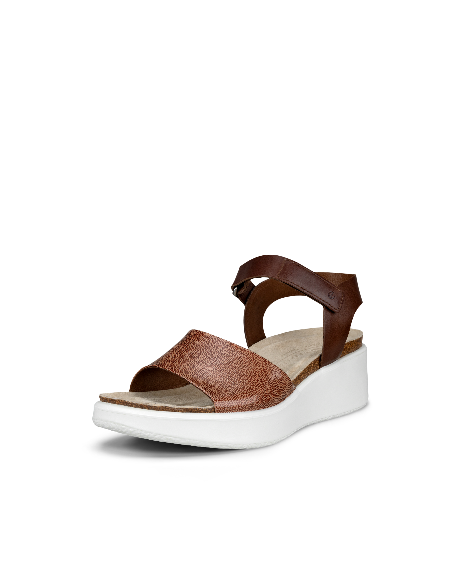 ECCO WOMEN'S FLOWT WEDGE CORK SANDAL
