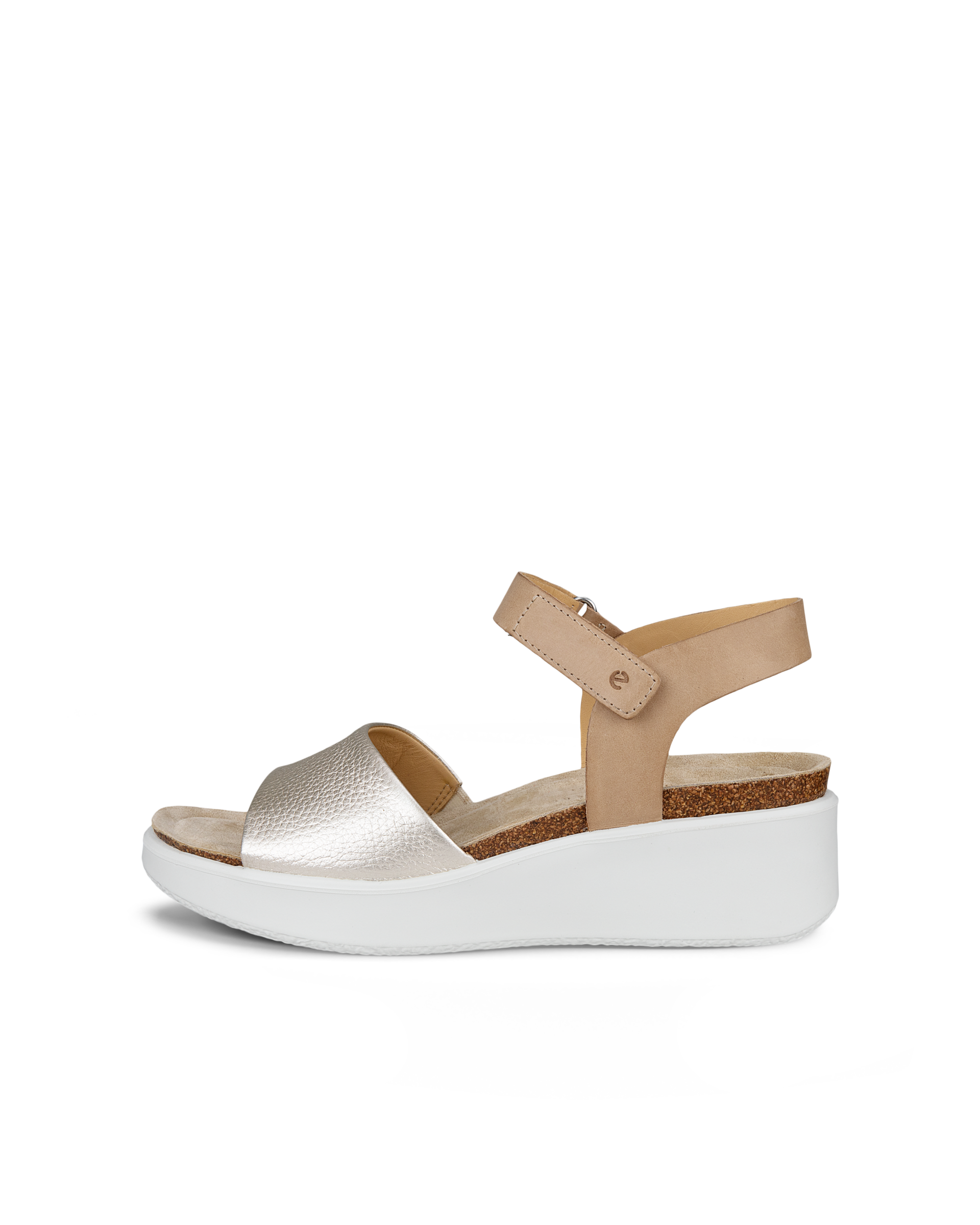 ECCO WOMEN'S FLOWT WEDGE CORK SANDAL