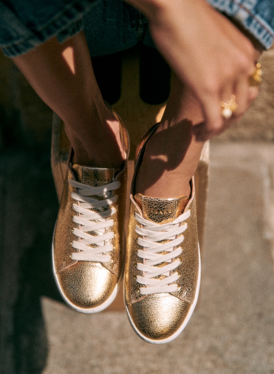 Jack Trainers Smooth Gold