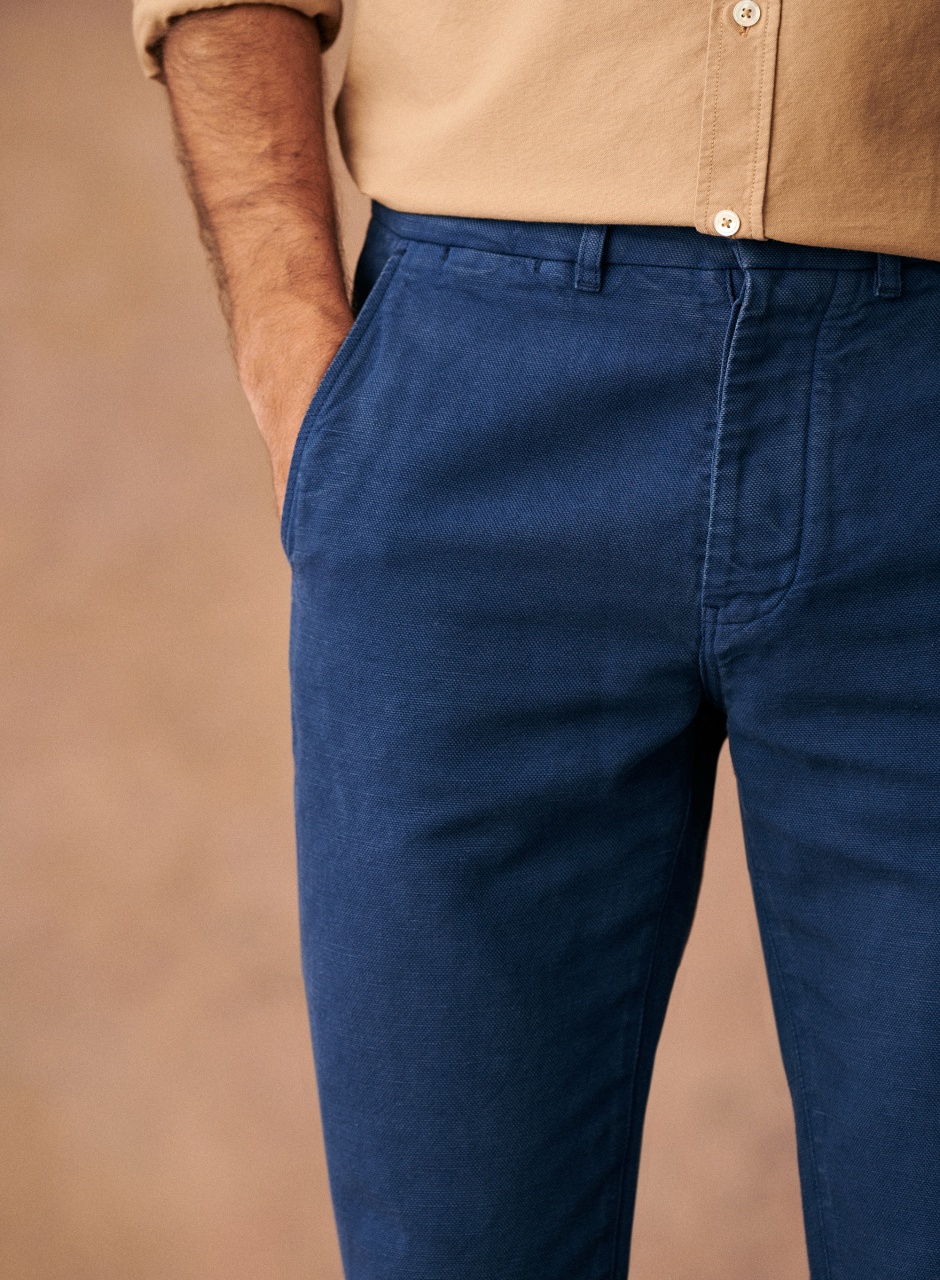 Tom Chinos Textured blue