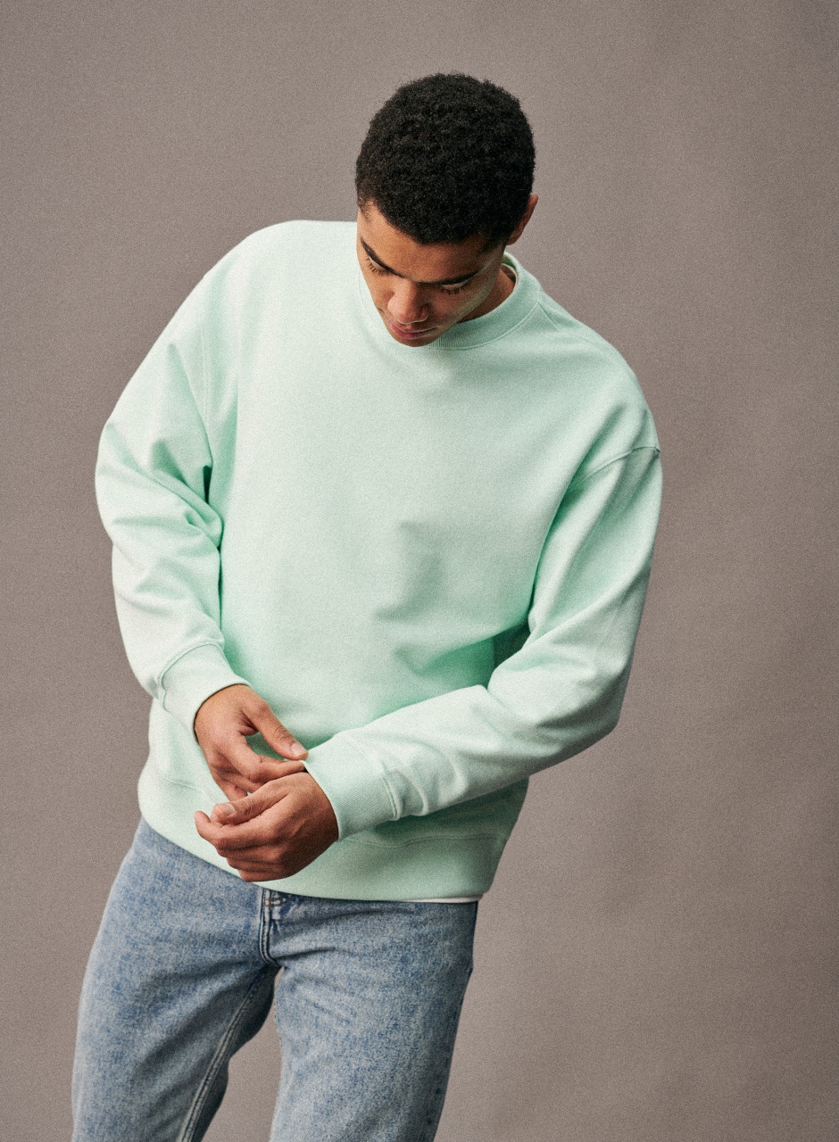 Boxy Sweatshirt Pastel Green