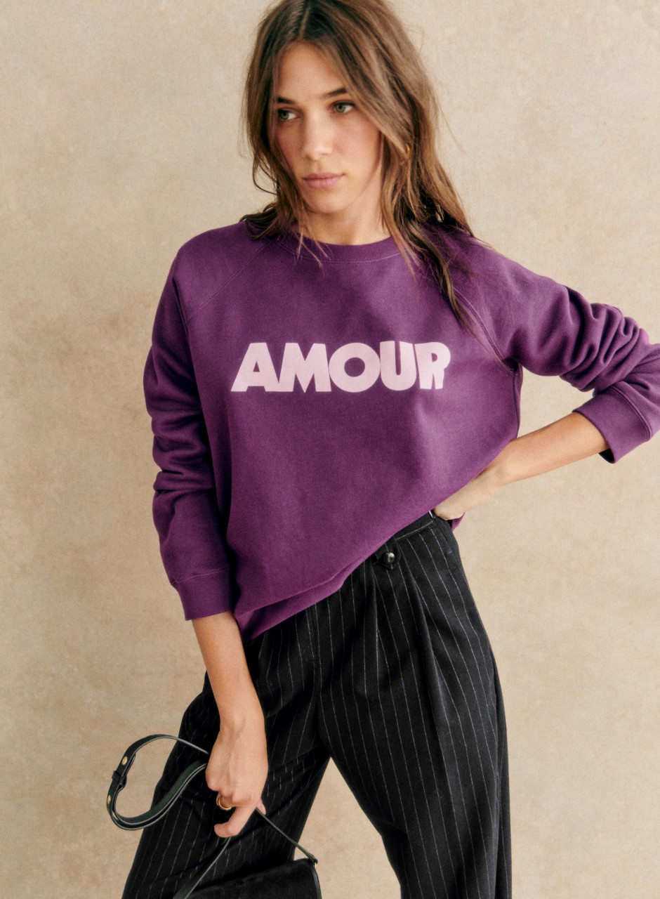 Amour Sweatshirt Purple/Lilac