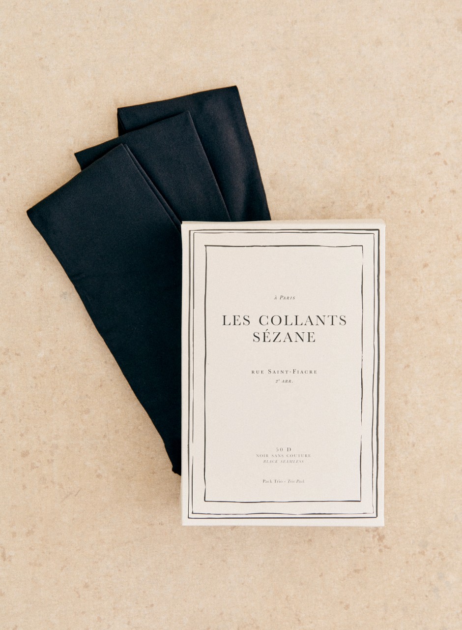 Pack of 3 tights Black / 50D Seamless