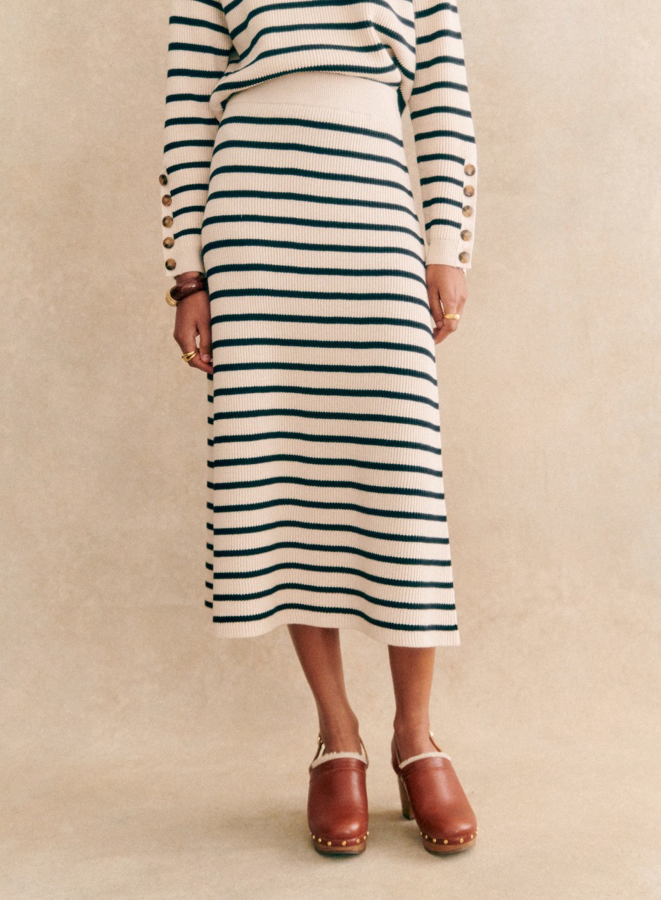 Naelle Skirt Natural / Navy