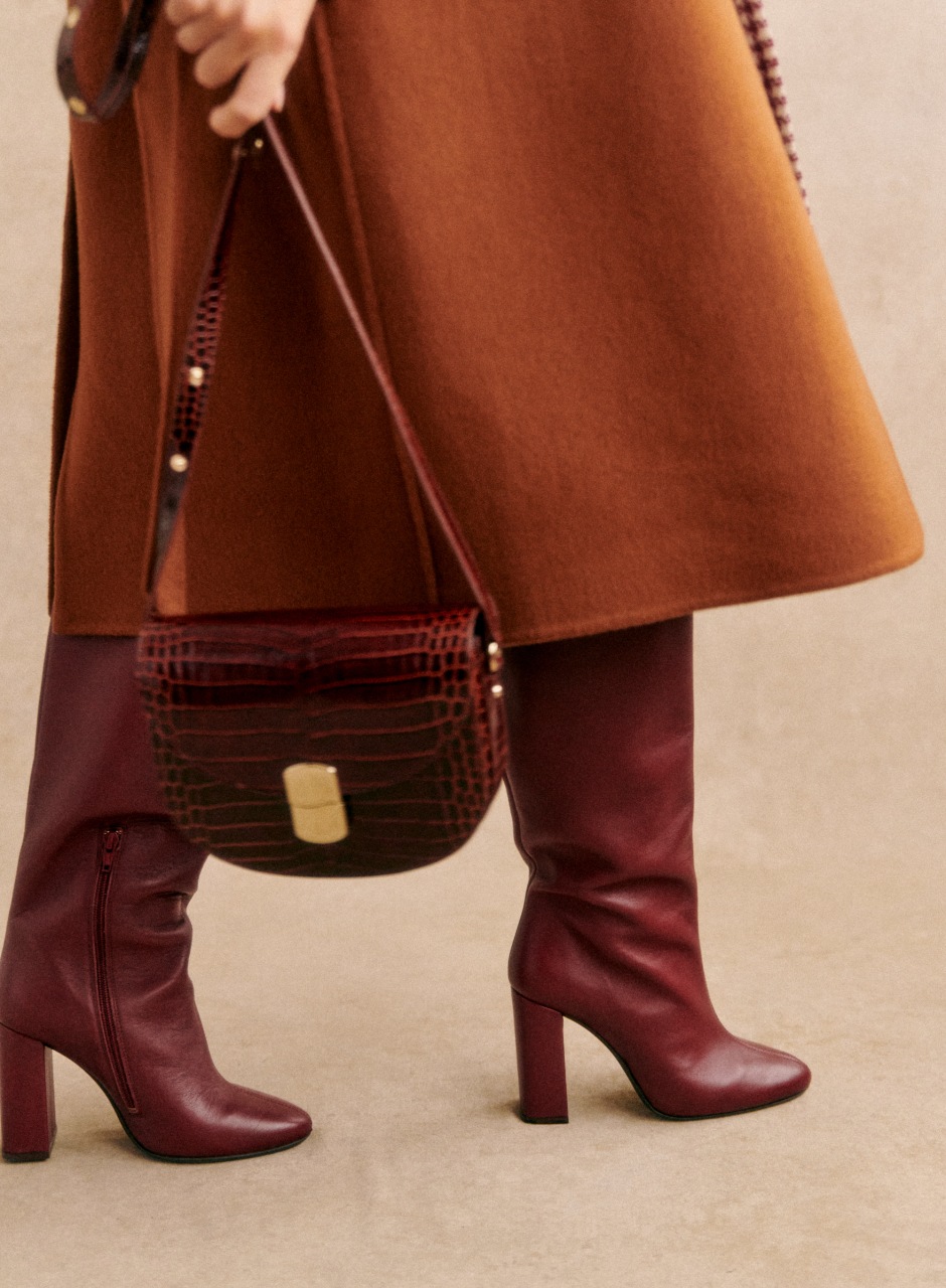 Amandine Boots Smooth Burgundy