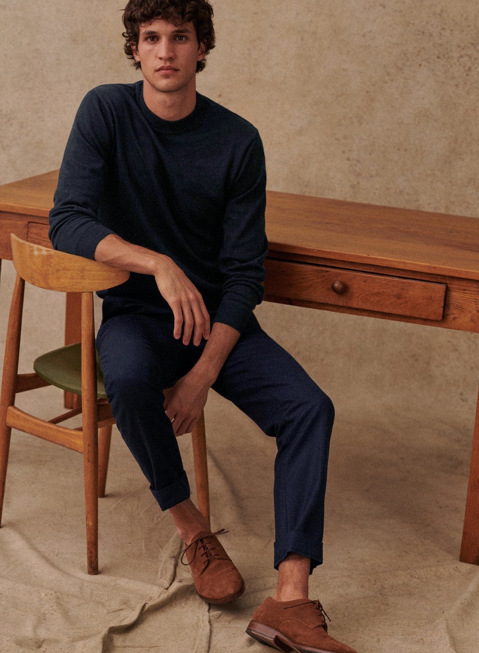 Keele Sweater Navy Blue