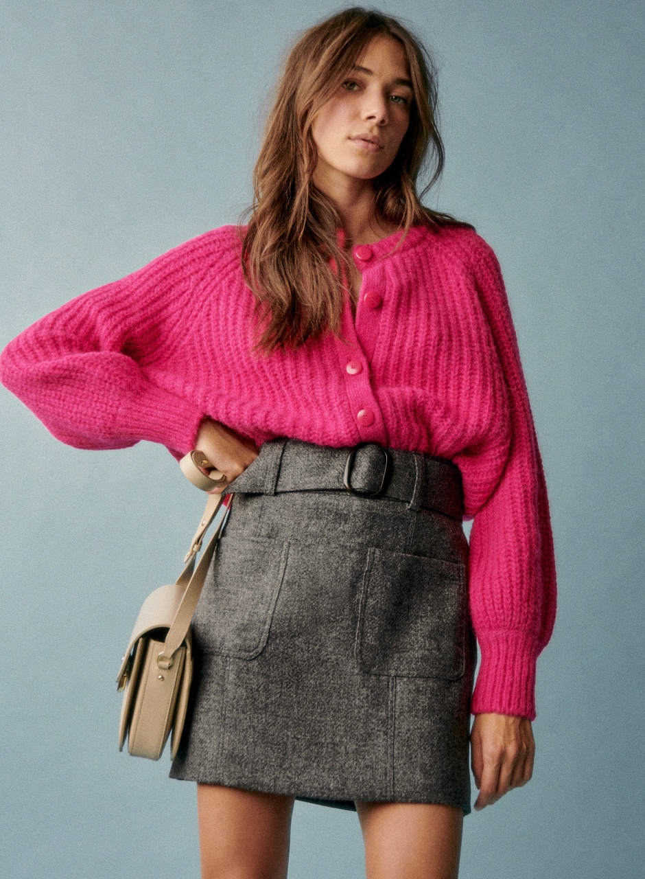 Emile Cardigan Fuchsia