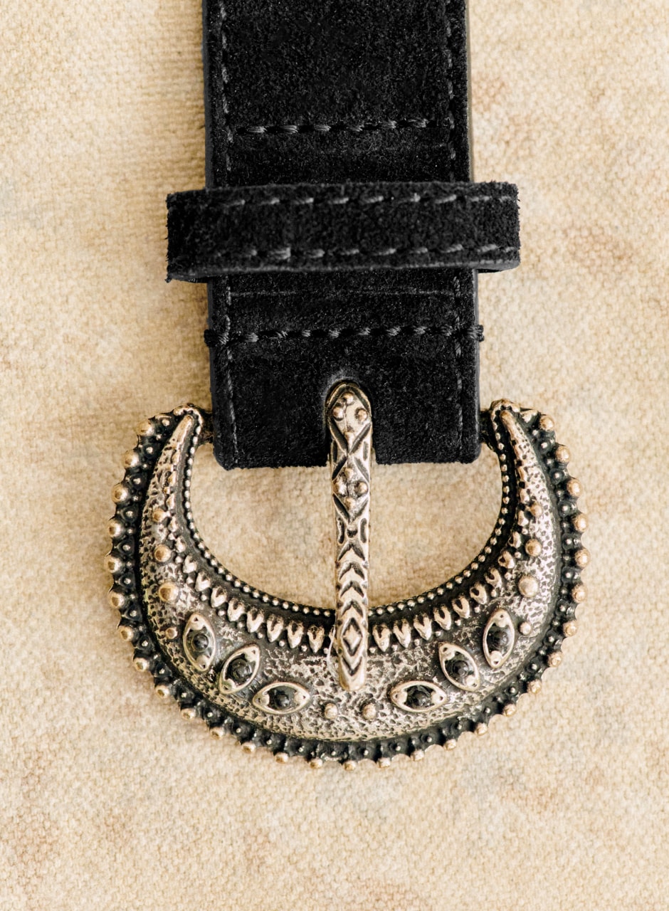 Fine Louve Belt Black