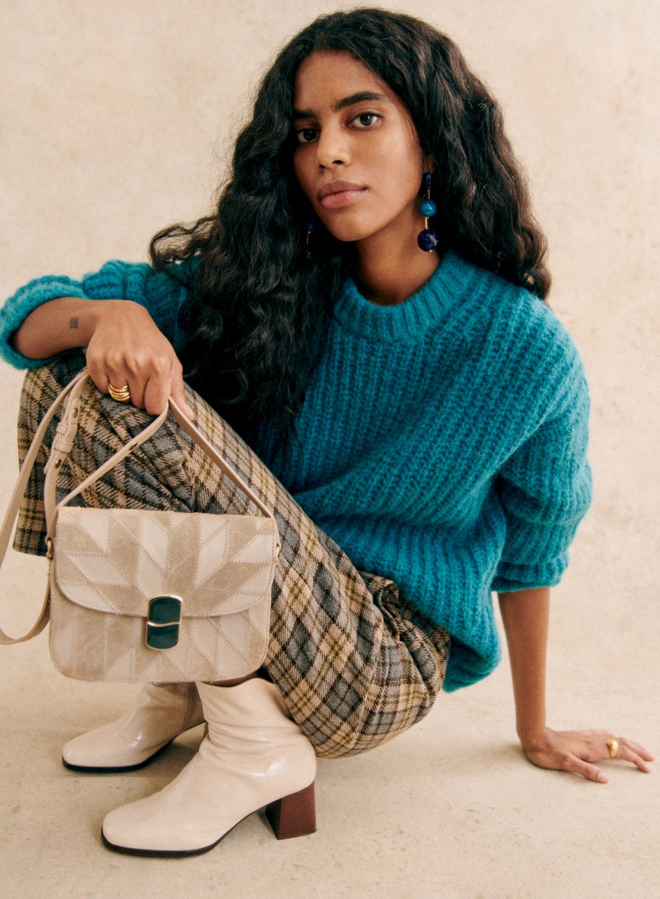 Mini Milo Classic Bag Sand/ Multicoloured Patchwork