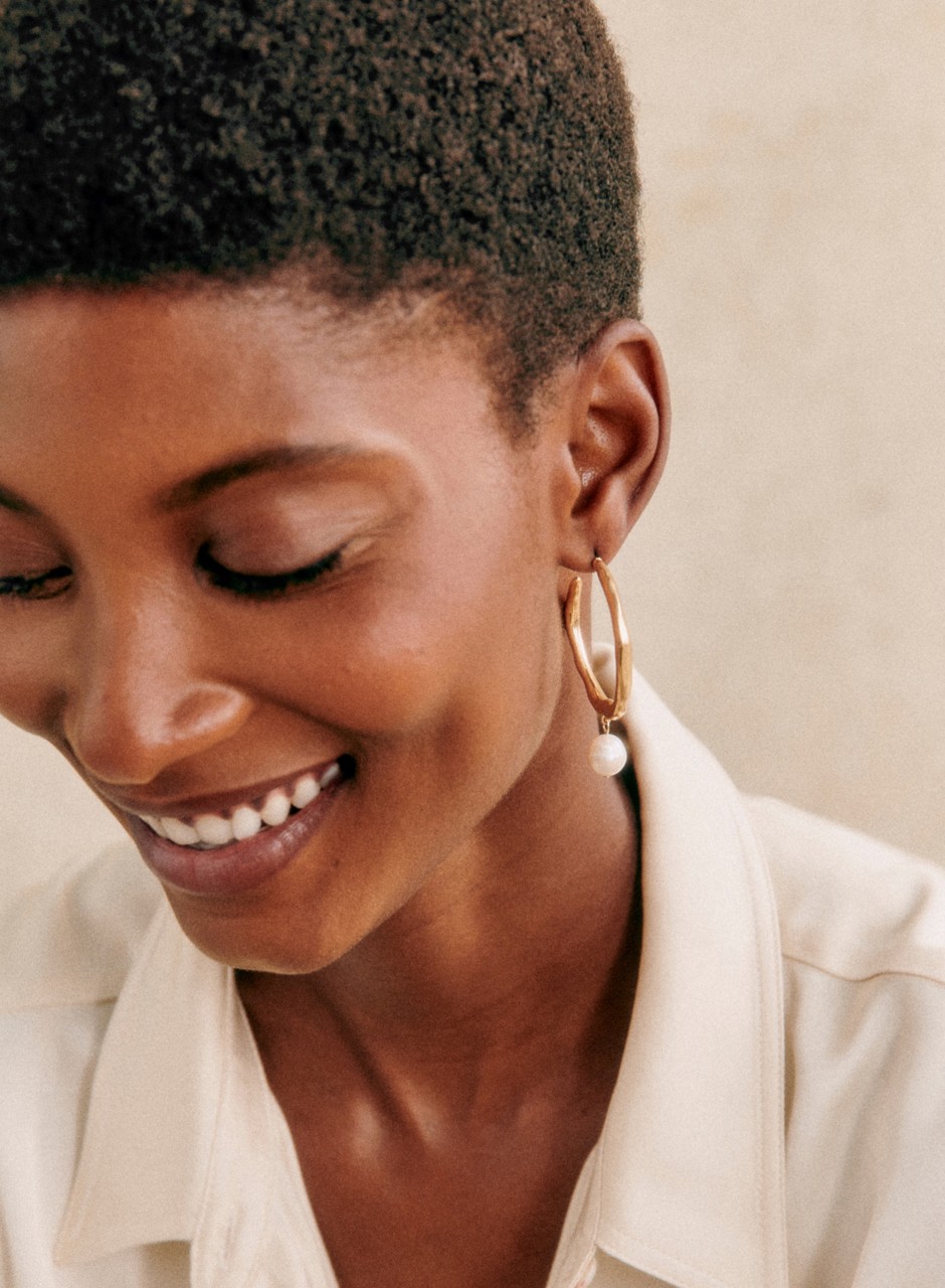 Stella Hoops Mother-of-pearl