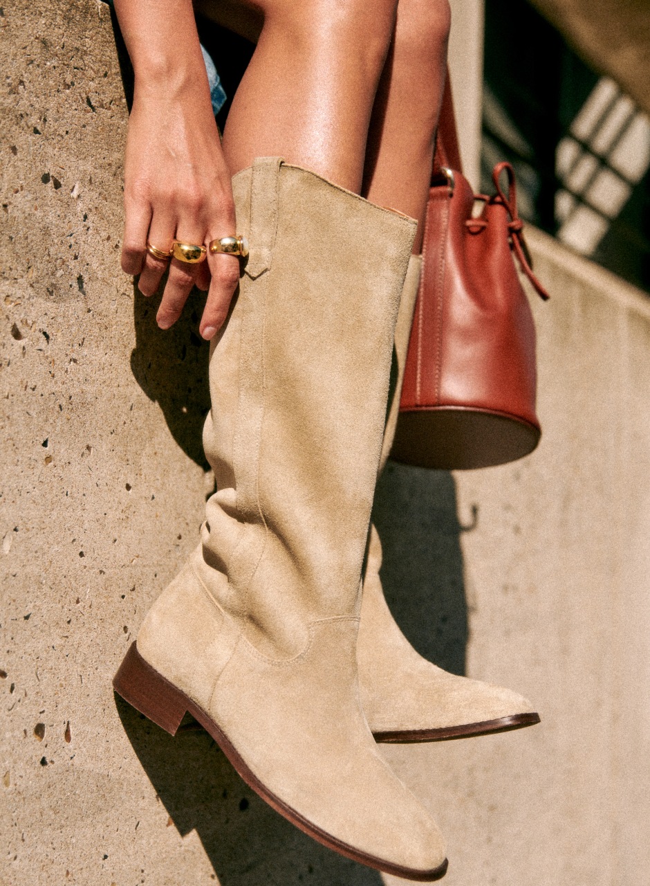 Gabrielle Low Boots Stone