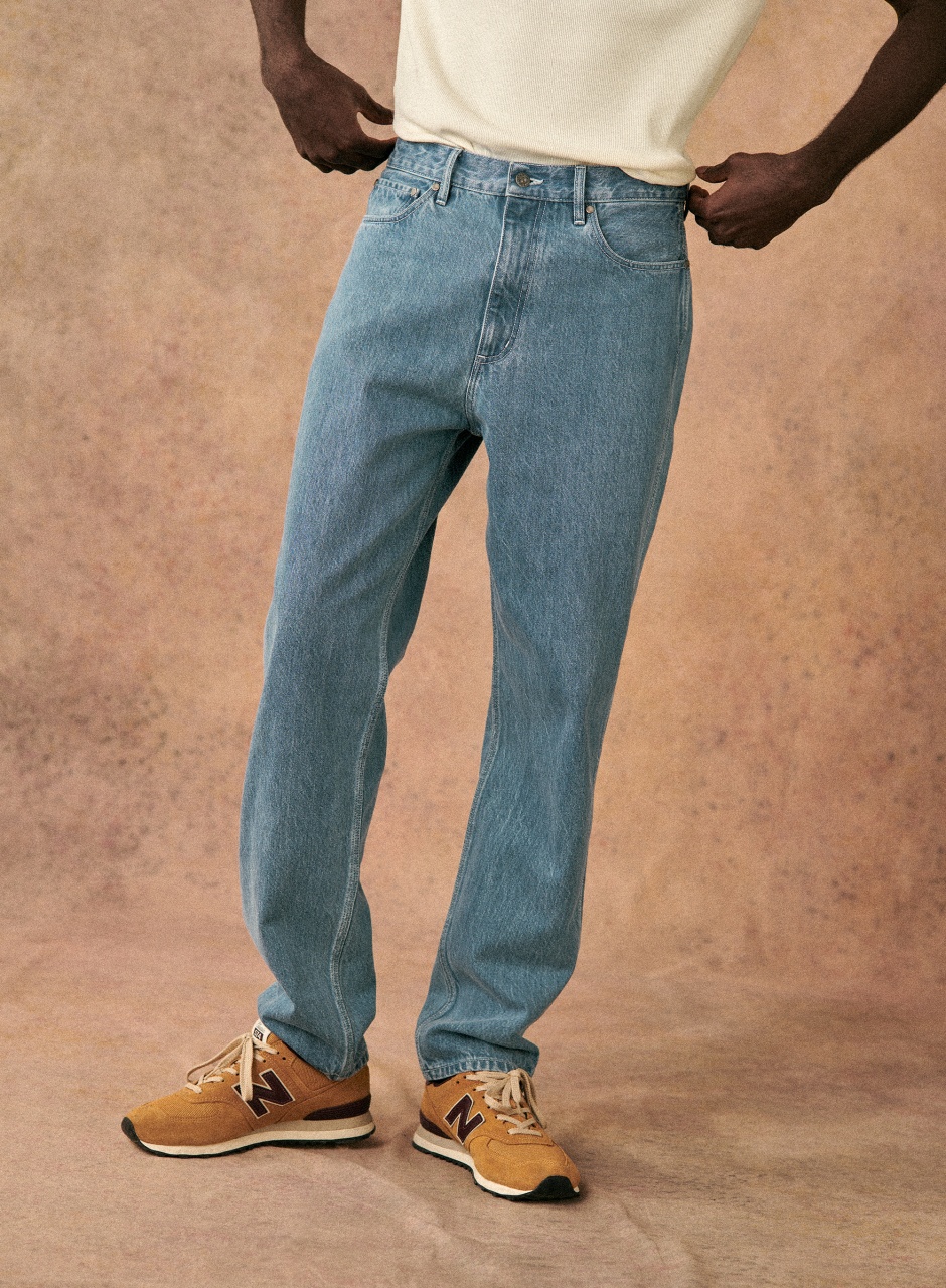 Hanson Straight Pants Denim Blue