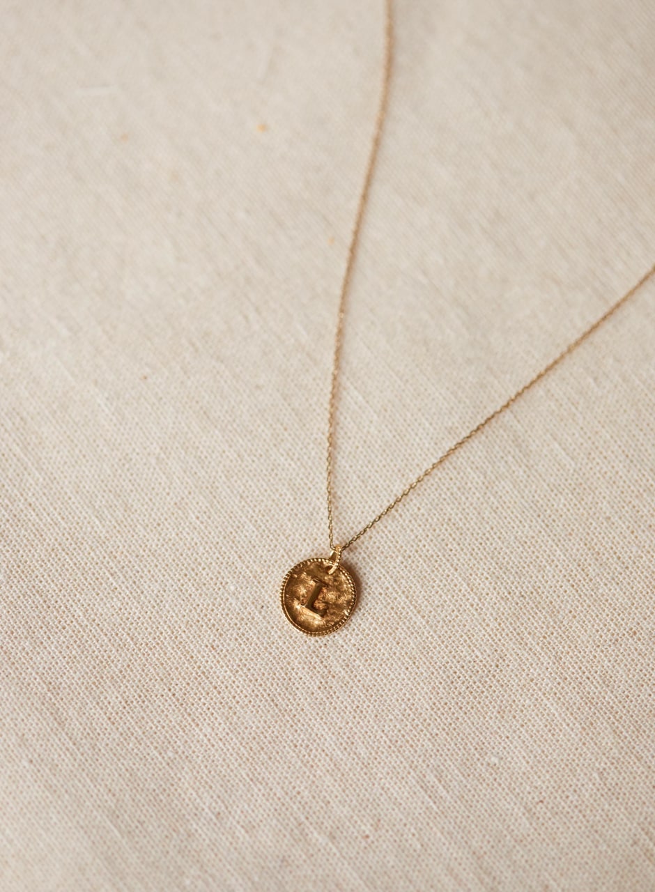 Sara Pendant 9-carat gold - Letters I to P Letter L