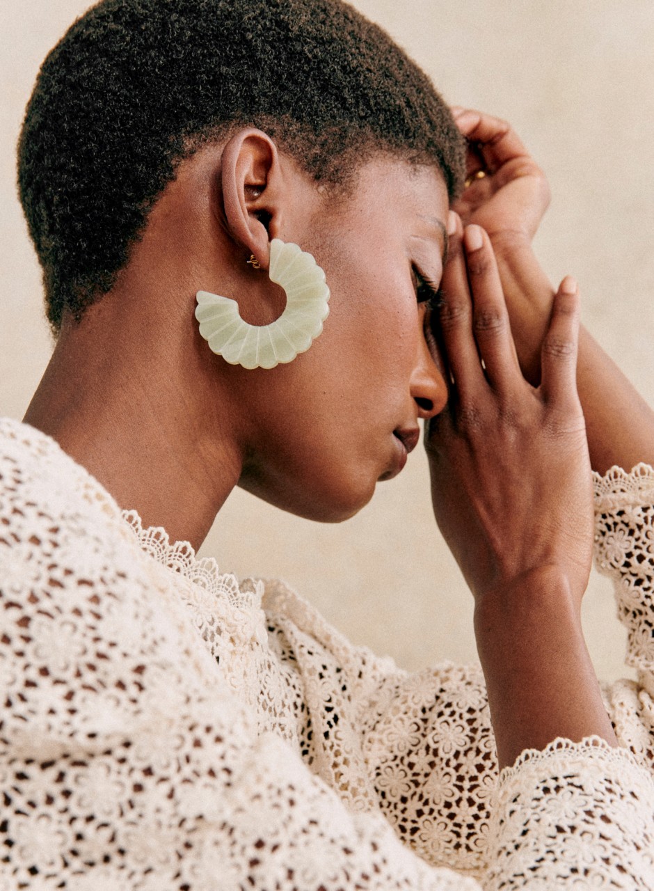 Sandy Earrings Sea Green