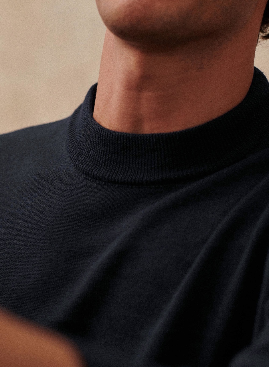 Keele Sweater Navy Blue