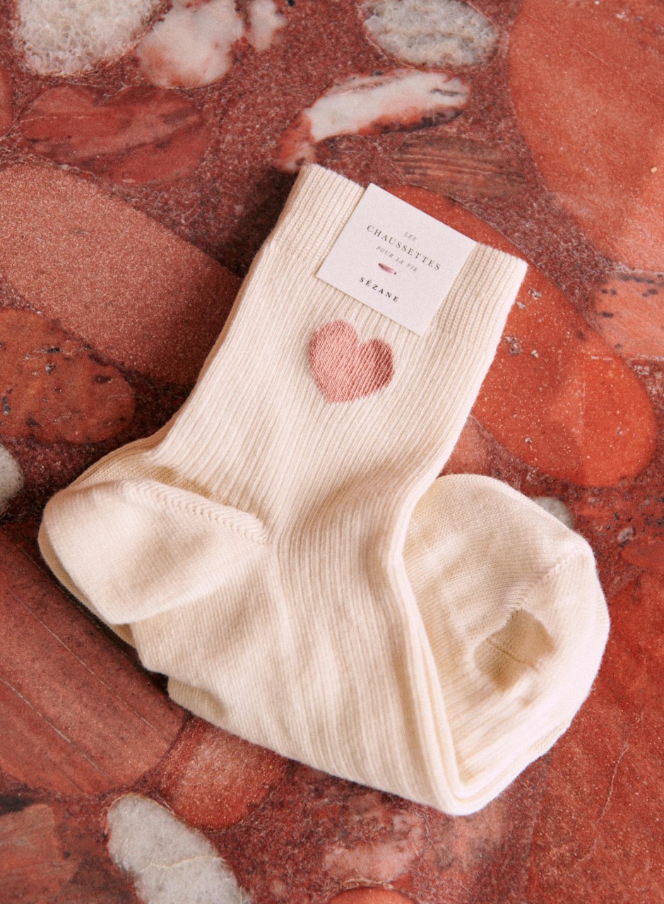 Heart Socks Blush