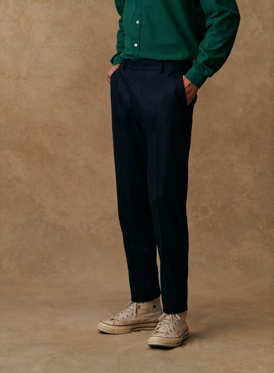Carl Trousers Navy Blue