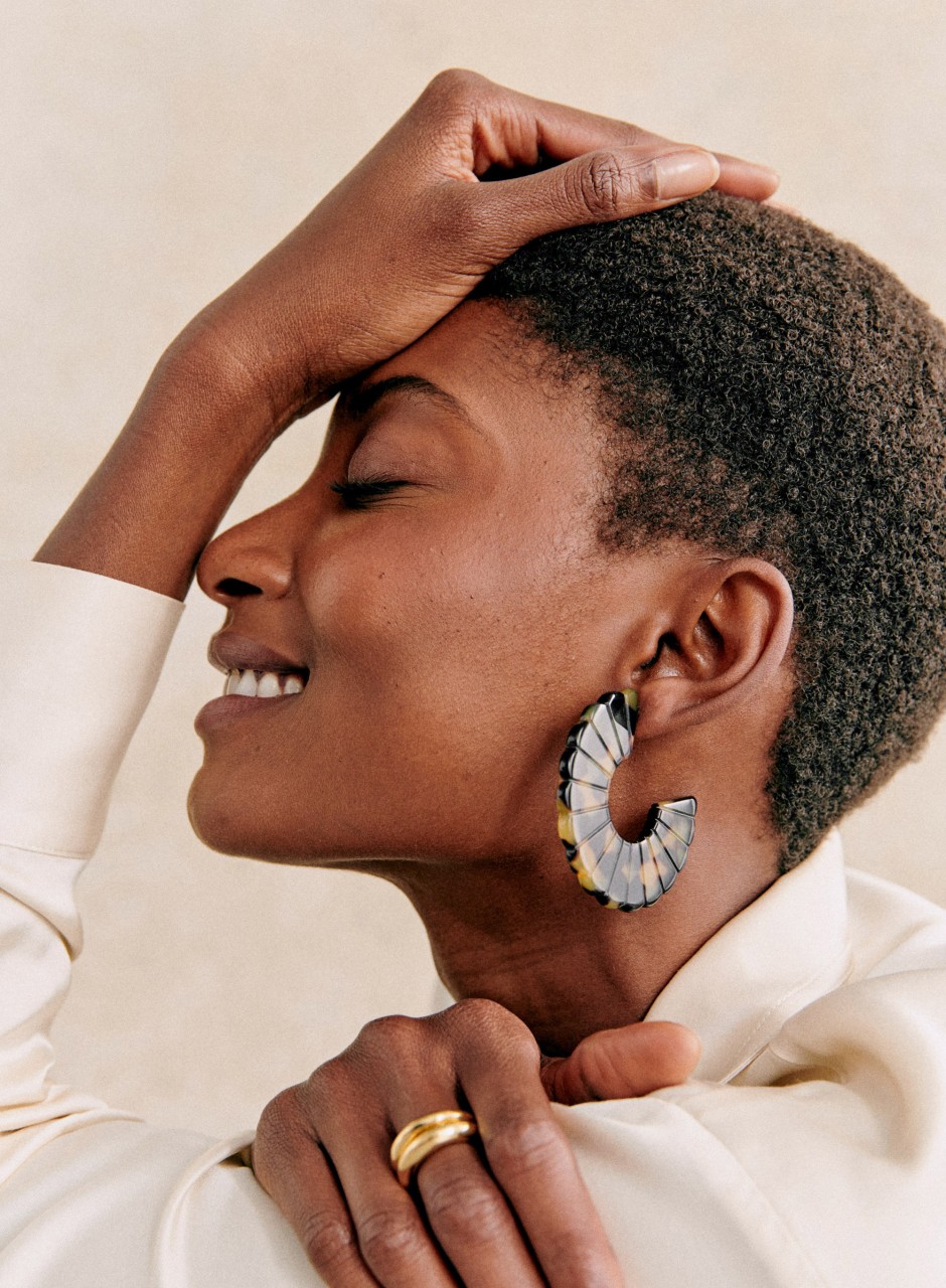 Sandy Earrings Tortoiseshell