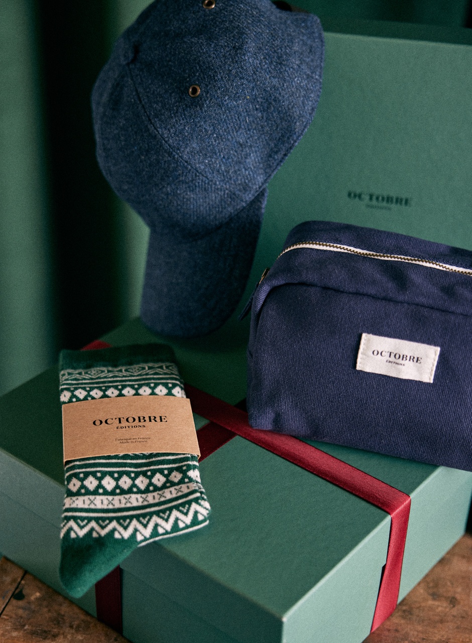 Pack 7 : Twyman navy & Christmas green socks & Chase tweed mottled blue Multicoloured