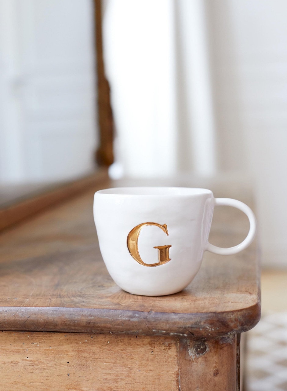 S��zane Maison -  Appolline Mug Ecru Letter G
