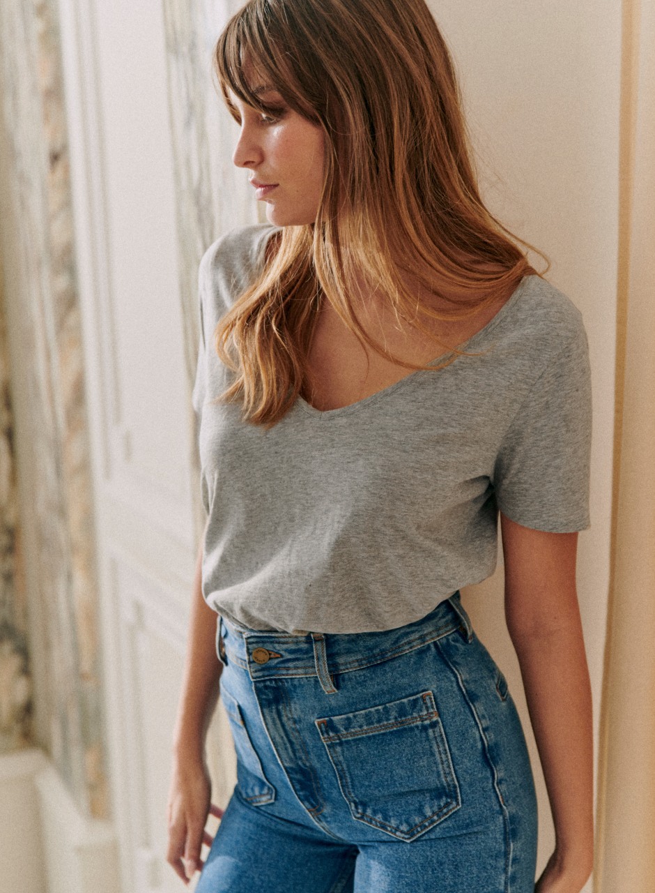 Malcolm T-Shirt Mottled Grey