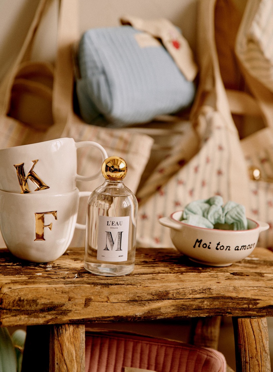 S��zane Maison -  Appolline Mug Ecru Letter K