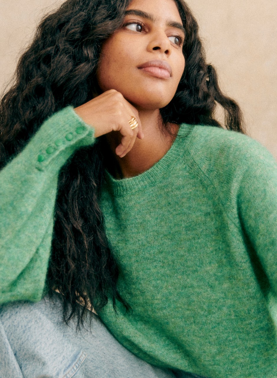 Louise Jumper Meadow Green