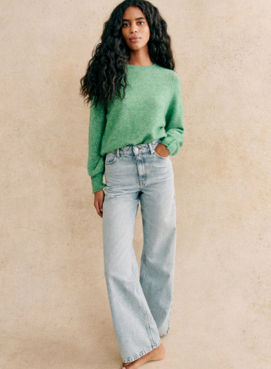 Louise Jumper Meadow Green