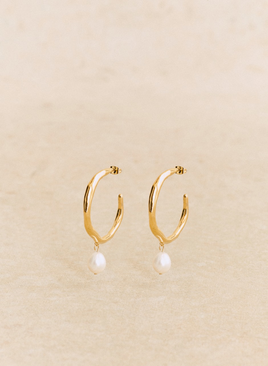 Stella Hoops Mother-of-pearl