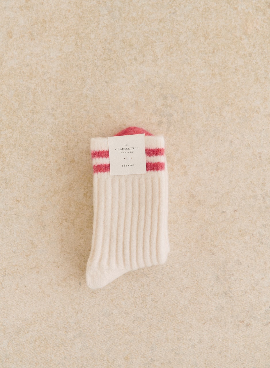 Jill socks White / Pink