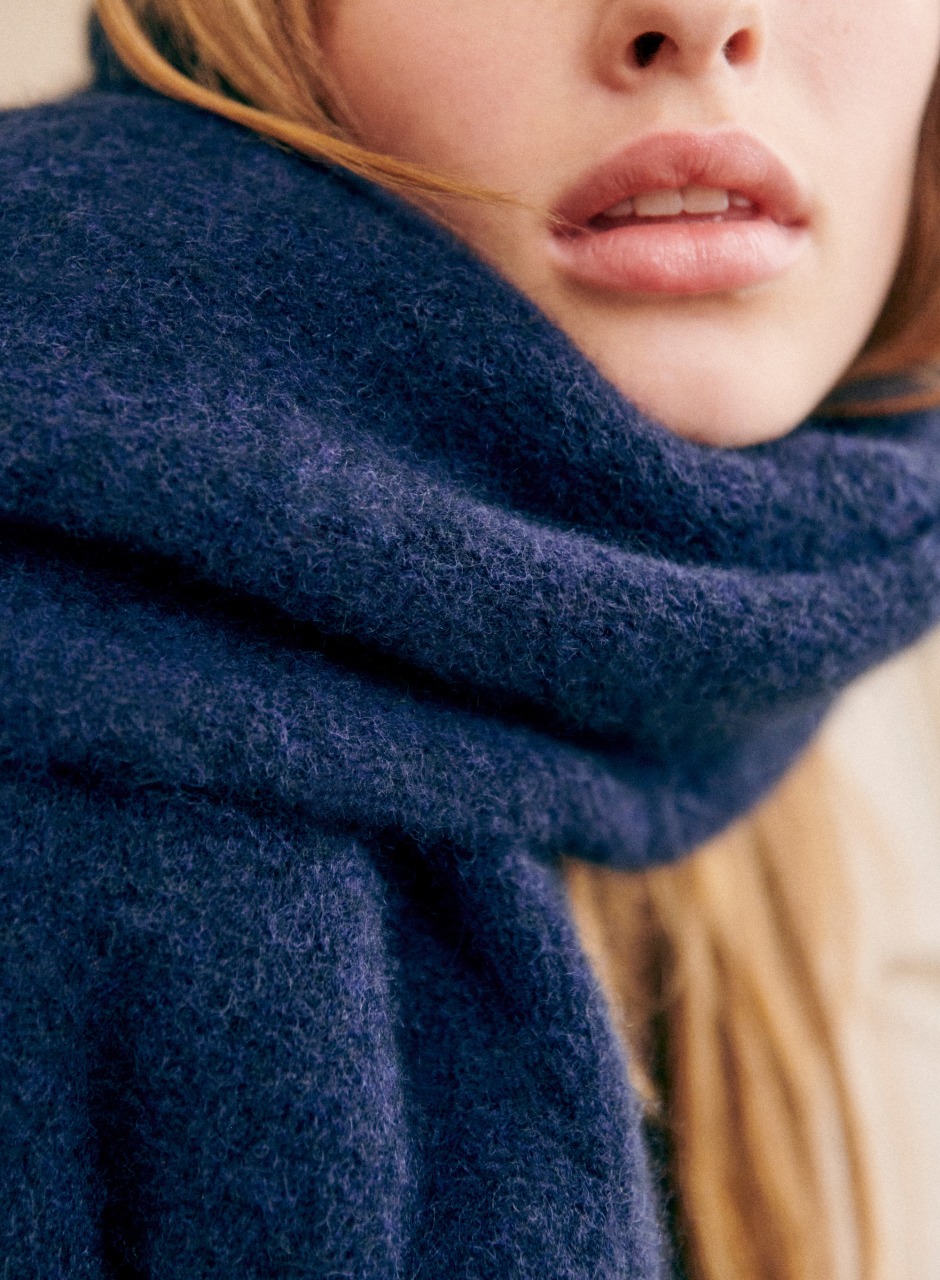 Marianne Scarf Navy Blue
