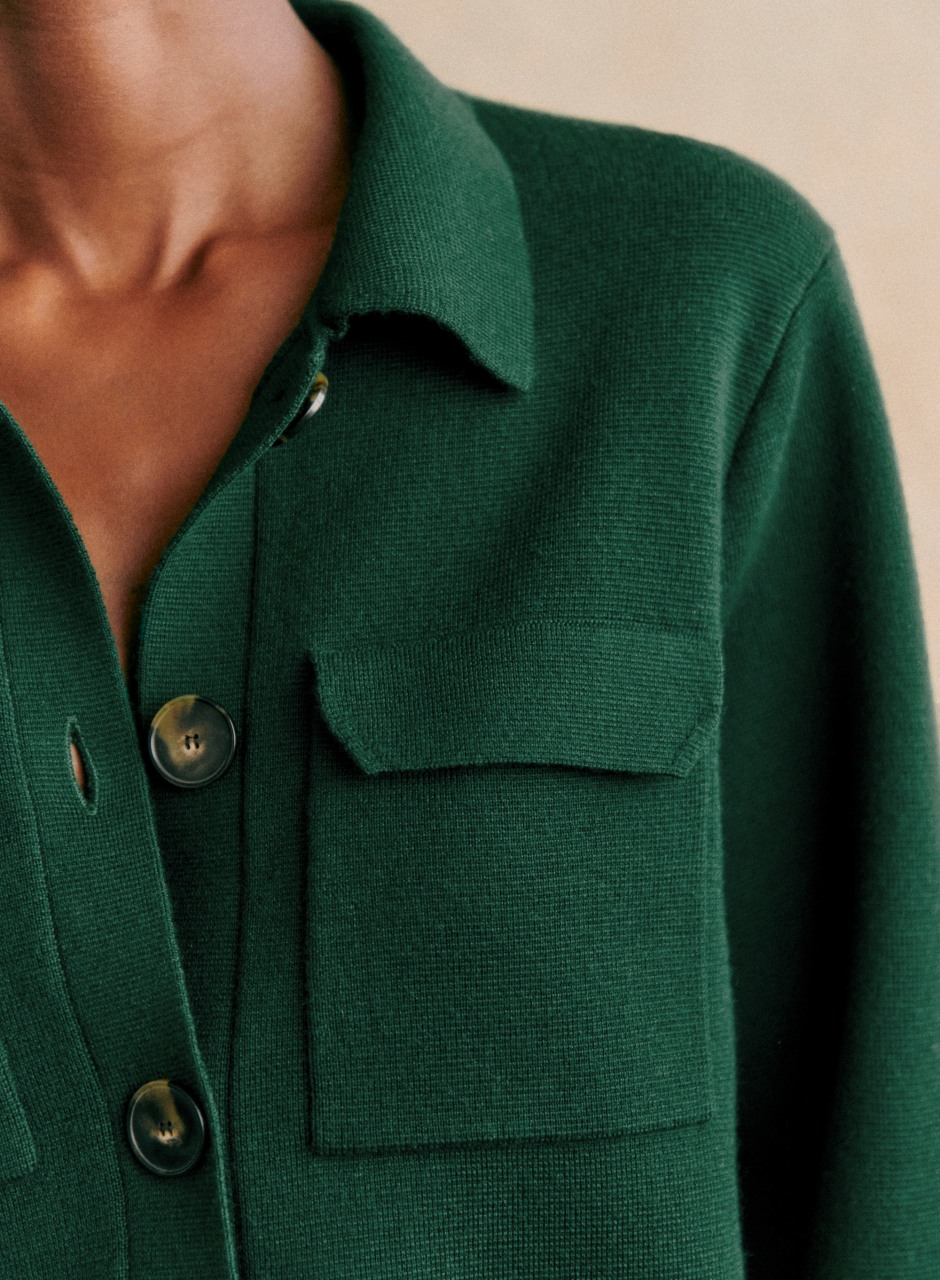 Betty Cardigan Bottle Green