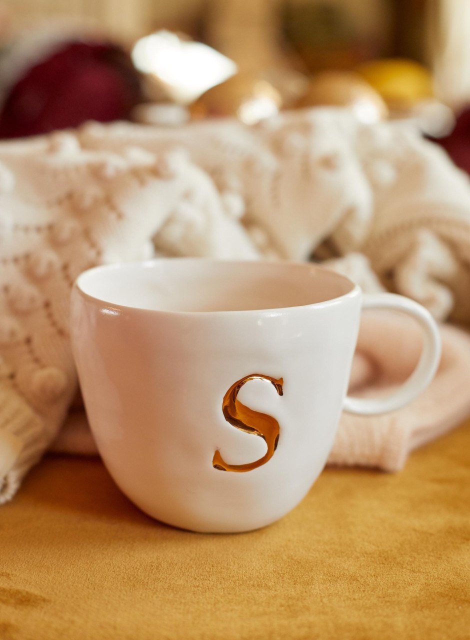 S��zane Maison -  Appolline Mug Ecru Letter S