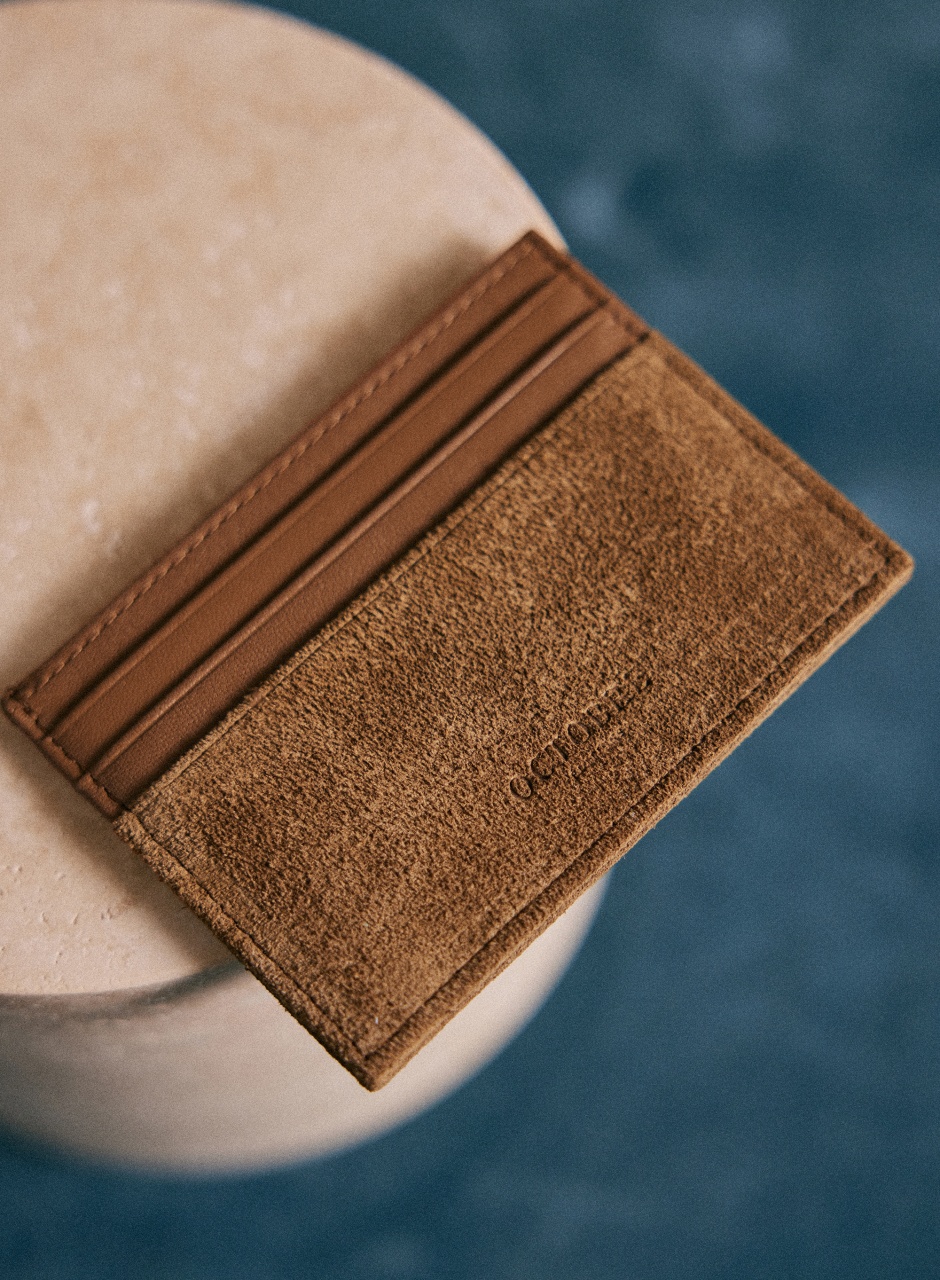 Dean Bi-Material Card Holder Camel