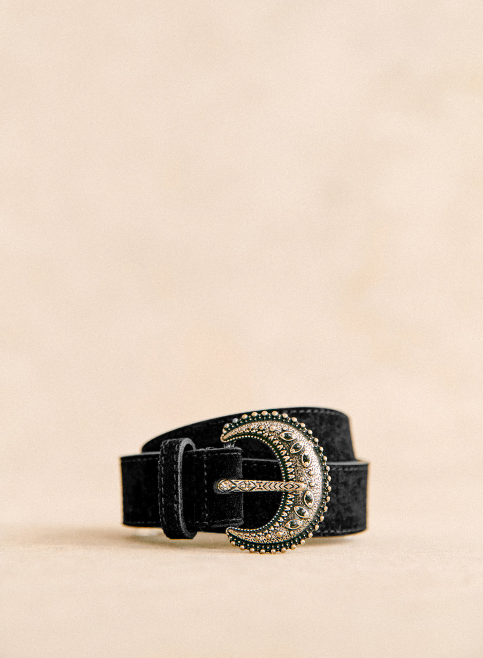 Fine Louve Belt Black