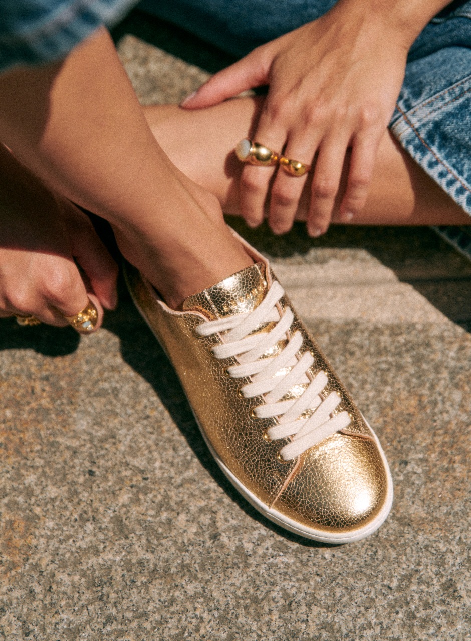 Jack Trainers Smooth Gold