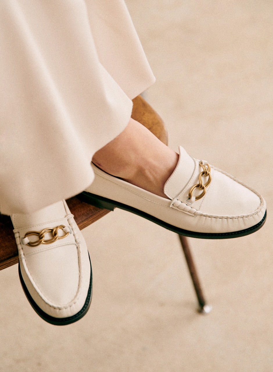 Vicky Loafers Smooth Ecru