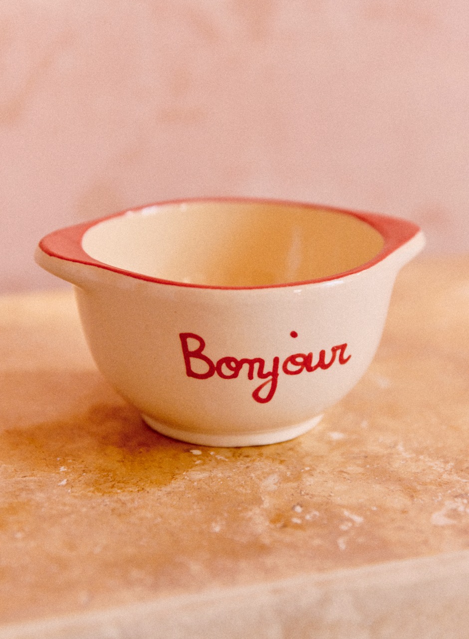S��zane x Maison Roussot - "Bonjour" Bowl Red