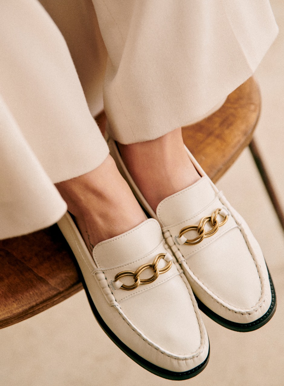Vicky Loafers Smooth Ecru