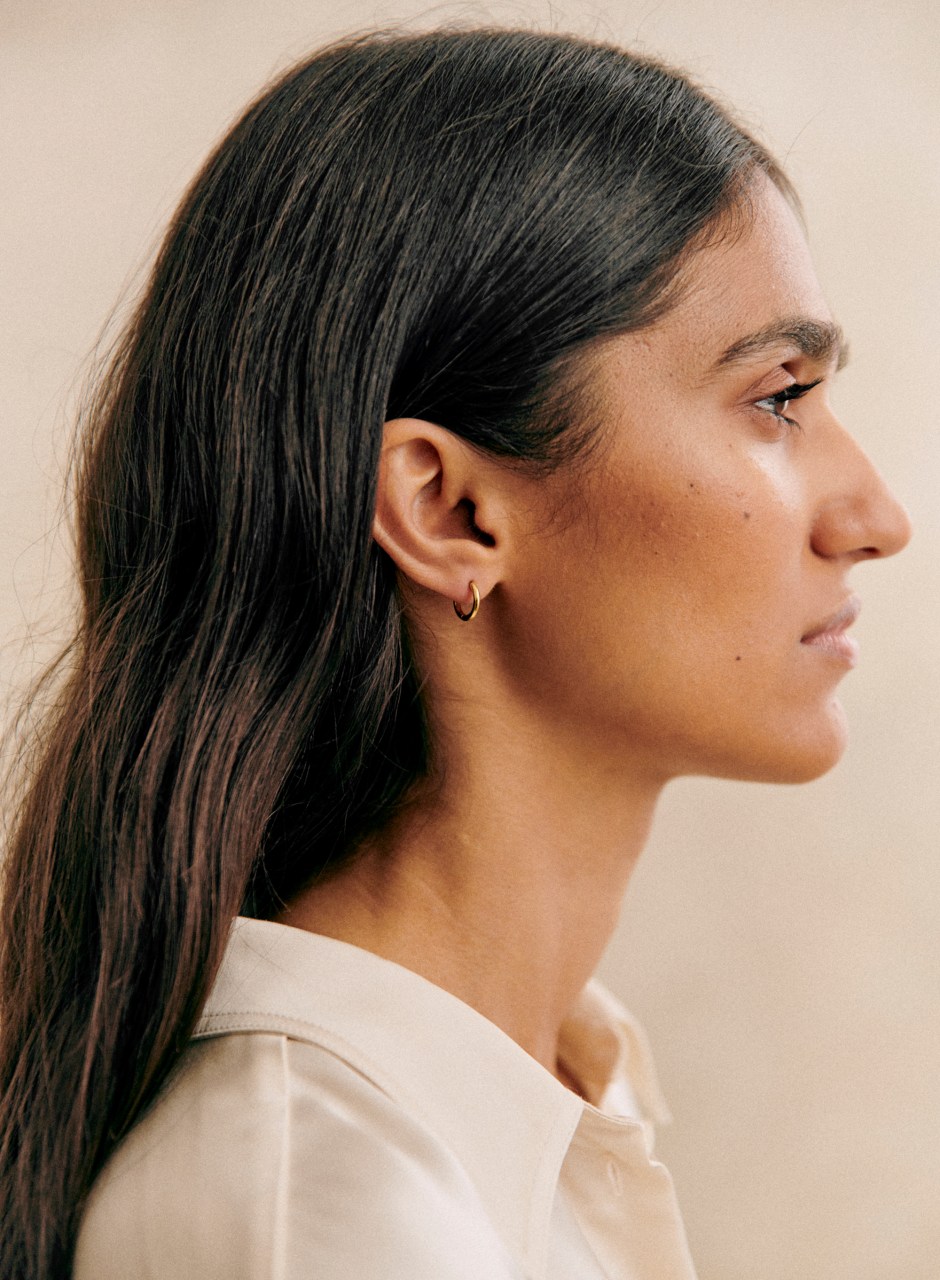 Small Eva Hoops Gold