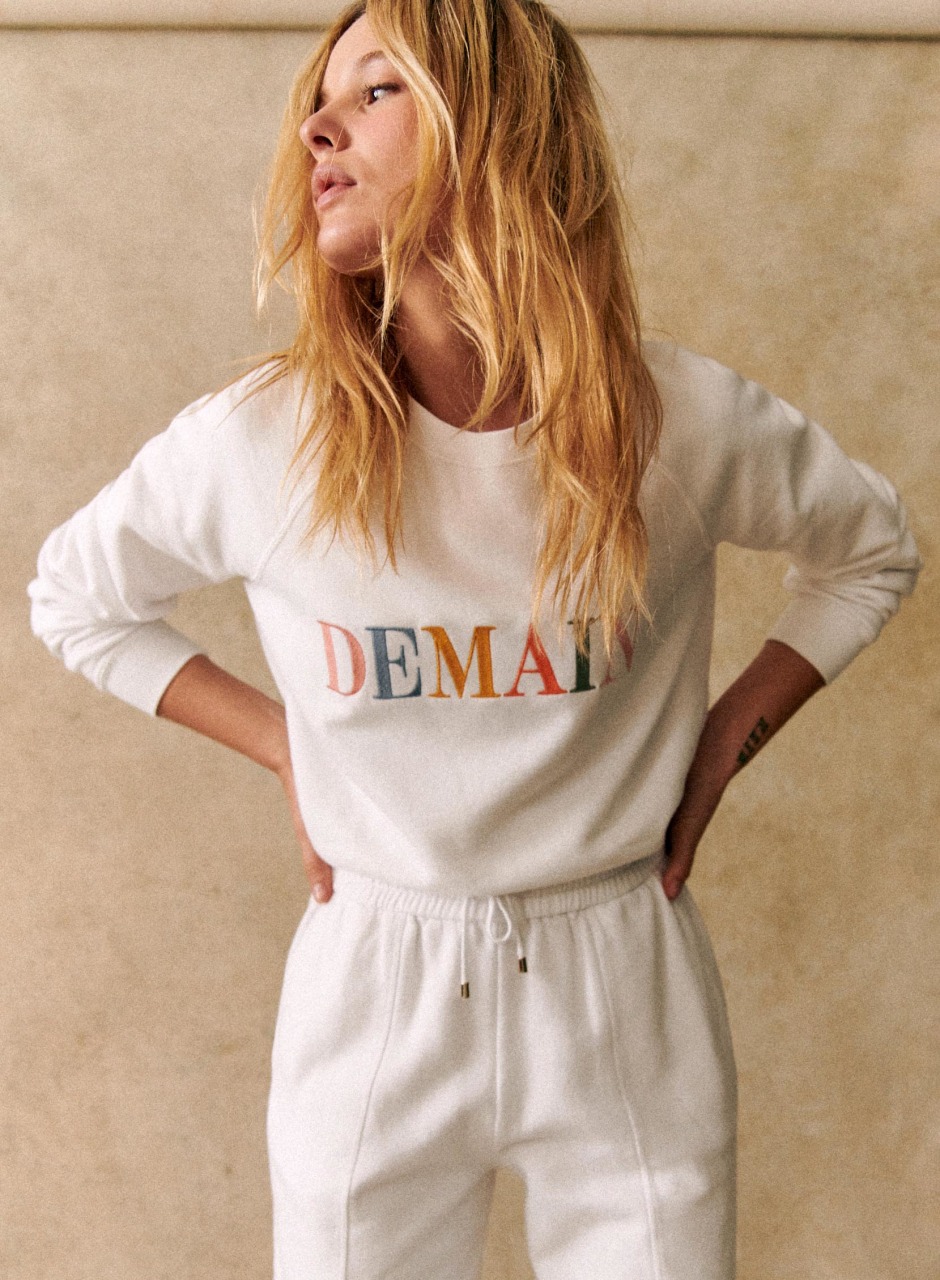 Demain Sweatshirt - Solidarity Creation White/Multicolour