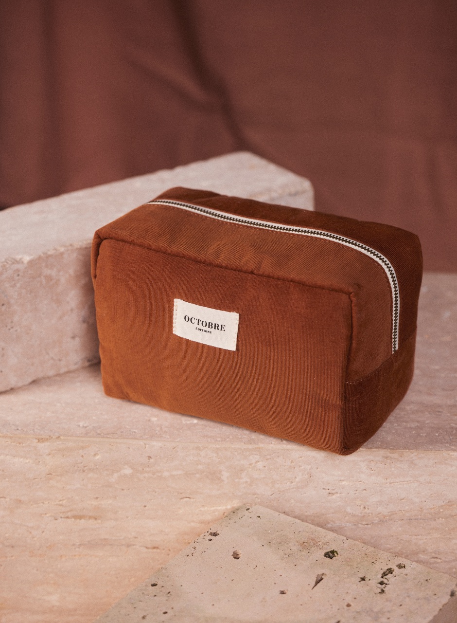 Twyman Corduroy Toiletry bag Camel